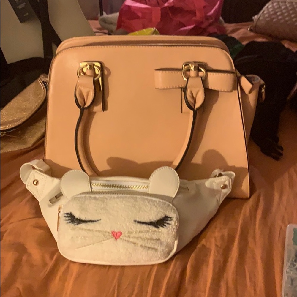 Blush purse with penny back